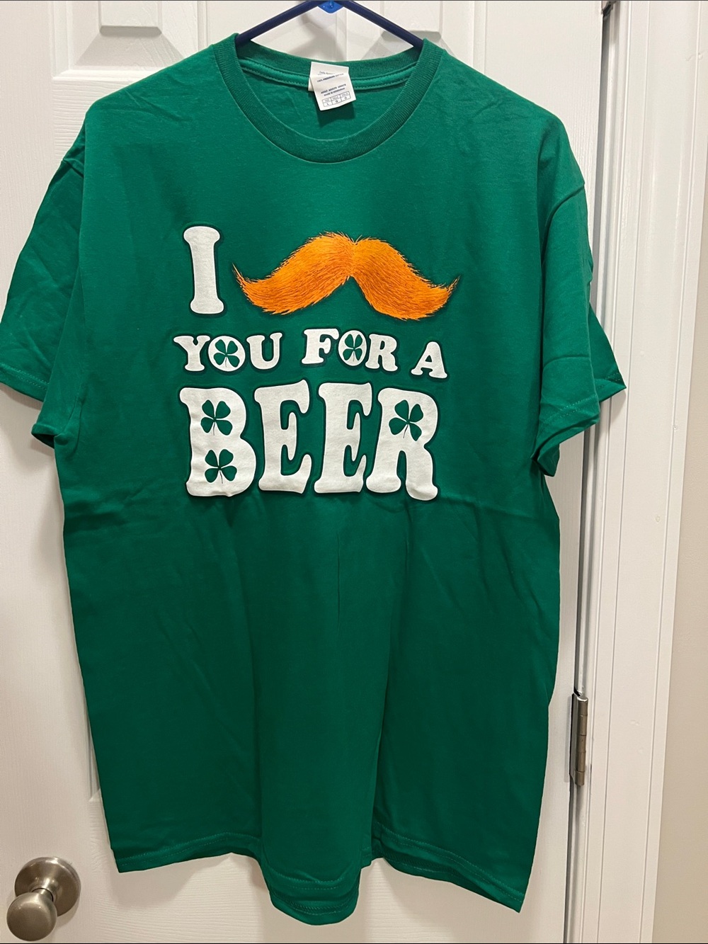 Delta Green Tee with Orange Mustache Beer Graphic